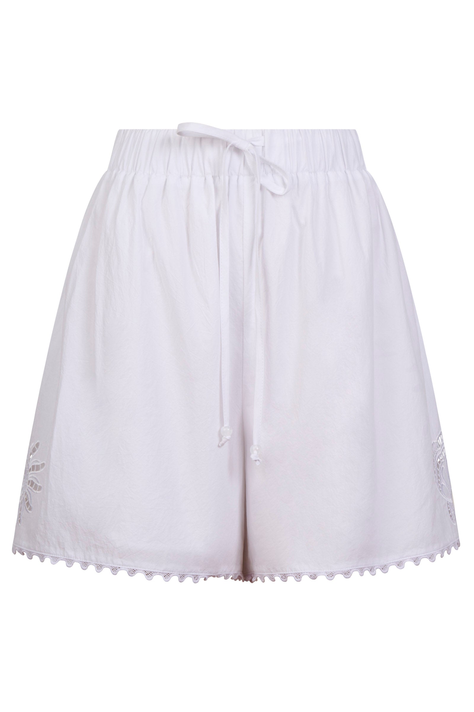 Larissa Broderie Short - White