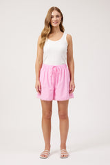 Larissa Broderie Short - Pink