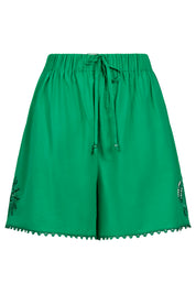 Larissa Broderie Short - Green