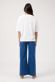 Elba Heart Embellished Tshirt - White