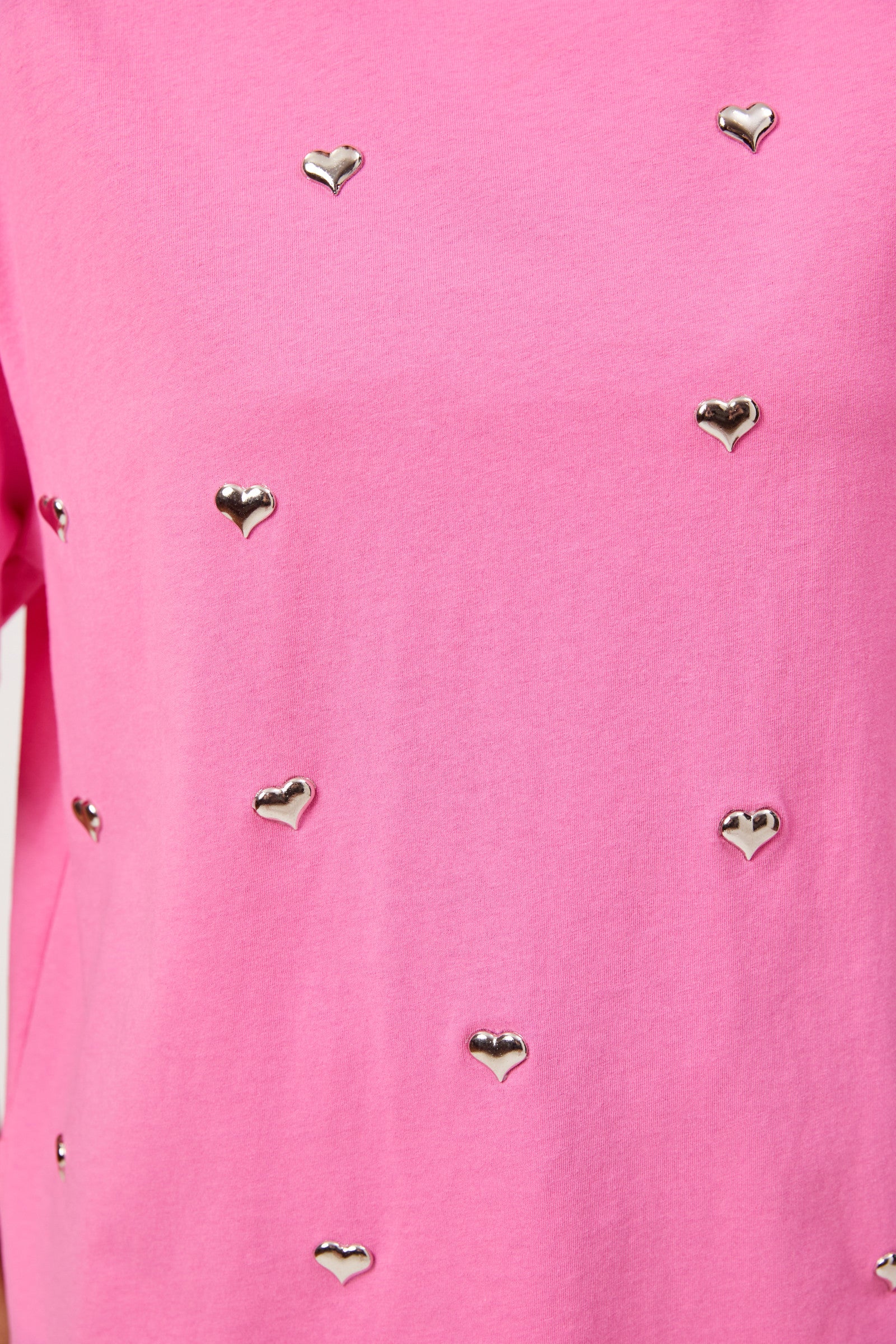 Elba Heart Embellished Tshirt - Pink