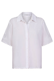 Larissa Broderie Shirt - White