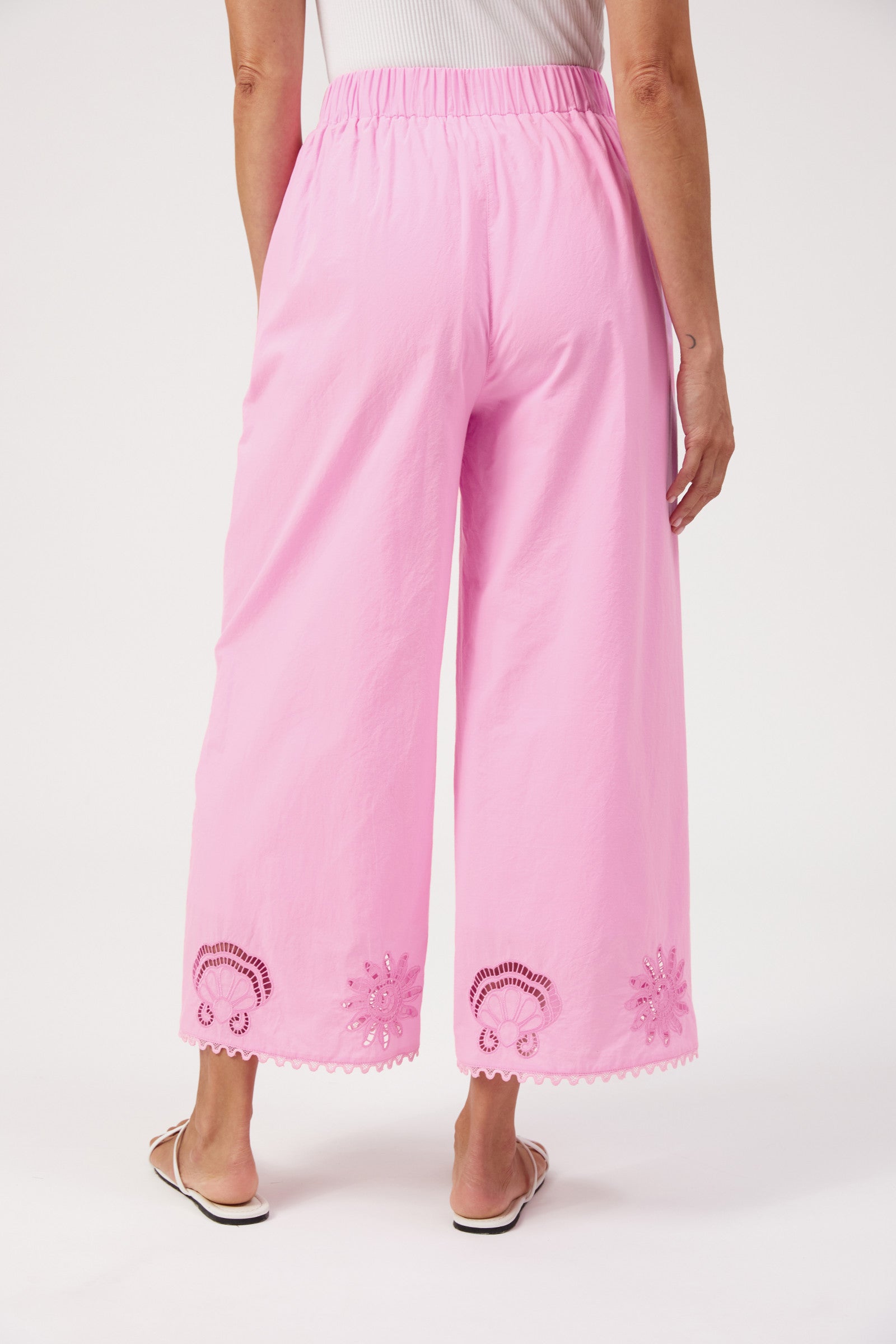 Larissa Broderie Pant - Pink