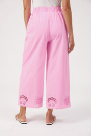 Larissa Broderie Pant - Pink