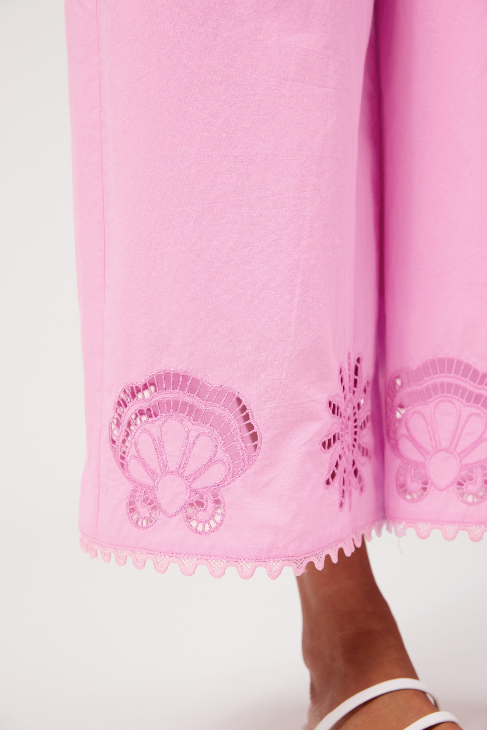 Larissa Broderie Pant - Pink