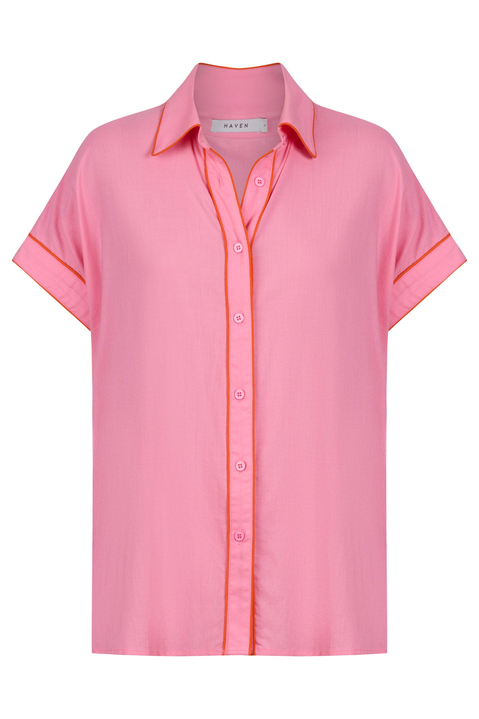 Positano Contrast Shirt - Pink