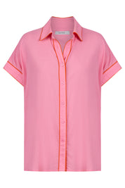 Positano Contrast Shirt - Pink