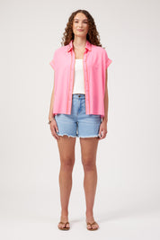 Positano Contrast Shirt - Pink