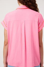 Positano Contrast Shirt - Pink