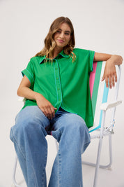 Positano Contrast Shirt - Green