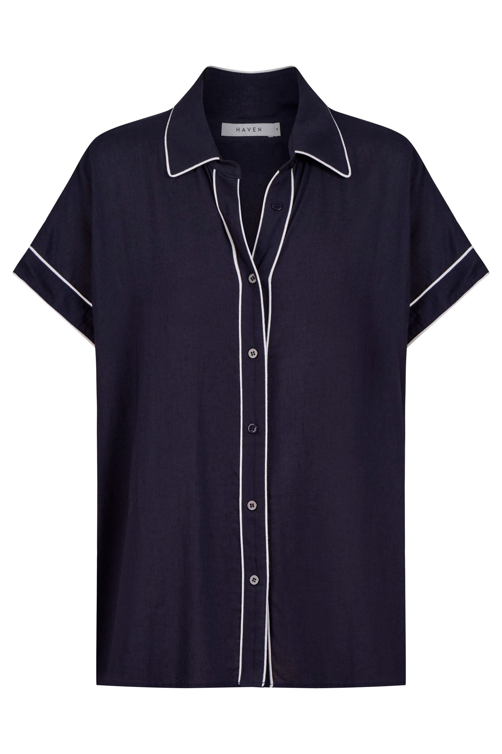 Positano Contrast Shirt - Navy