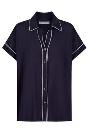 Positano Contrast Shirt - Navy