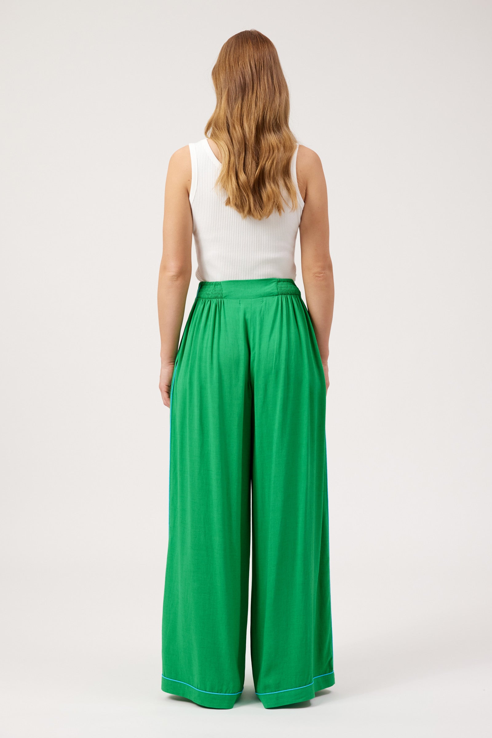 Positano Contrast Pant - Green