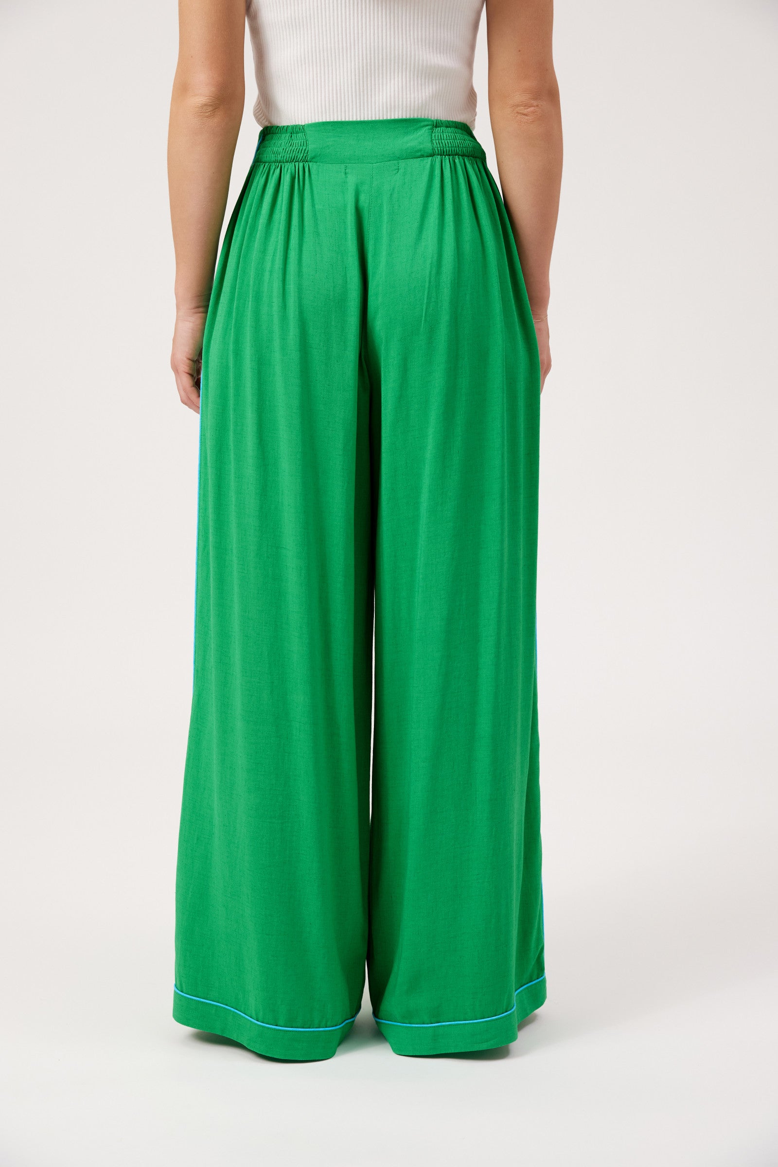 Positano Contrast Pant - Green