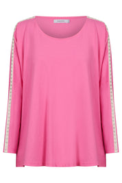 Elba Heart Long Sleeve Tshirt - Pink