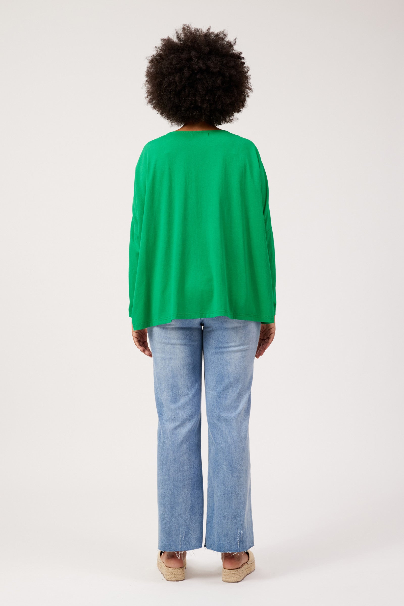 Elba Heart Long Sleeve Tshirt - Green