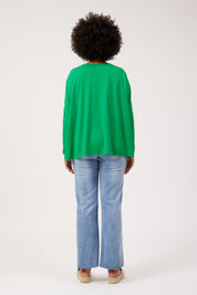 Elba Heart Long Sleeve Tshirt - Green