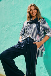 Elba Heart Pant - Navy