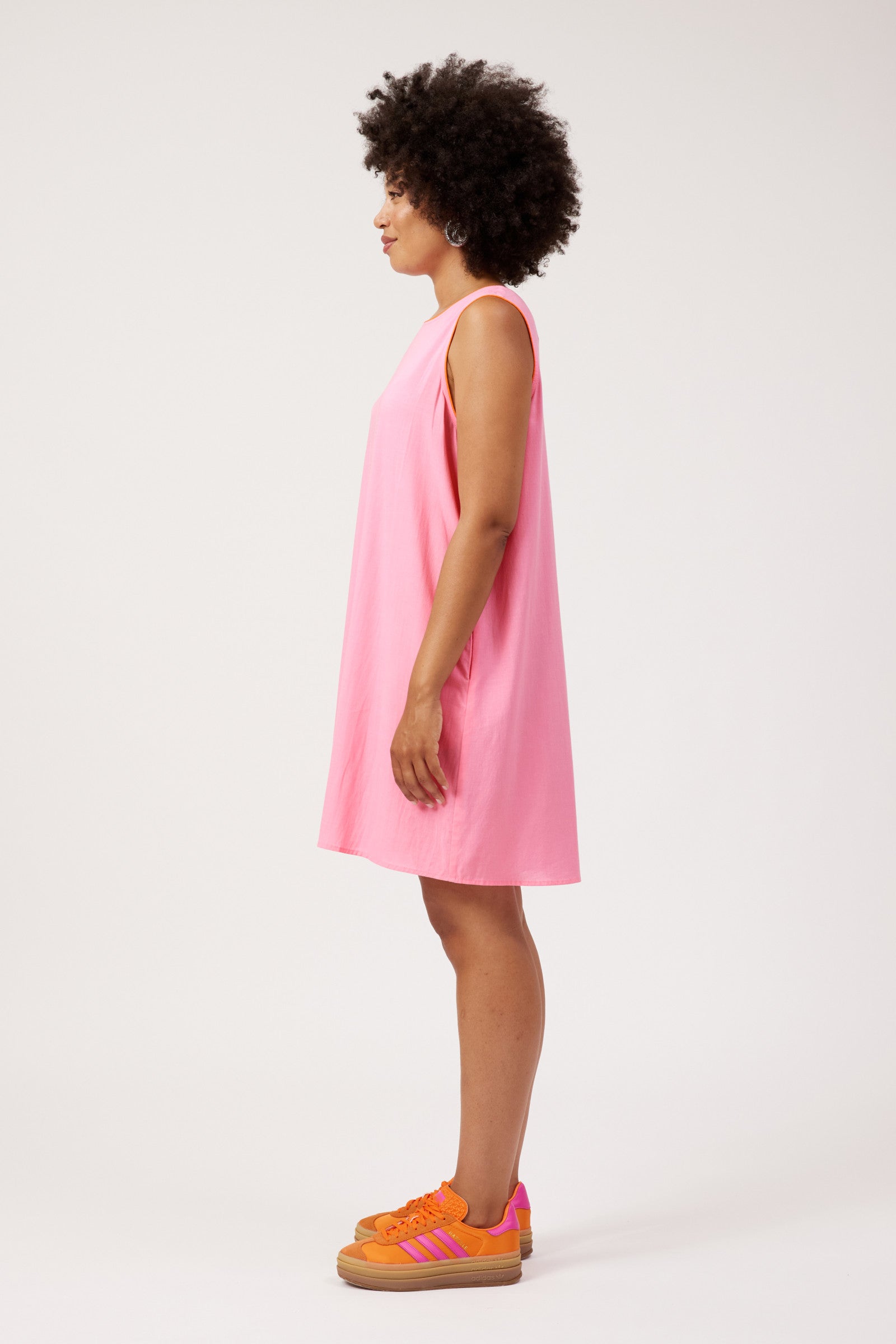 Positano Contrast Dress - Pink