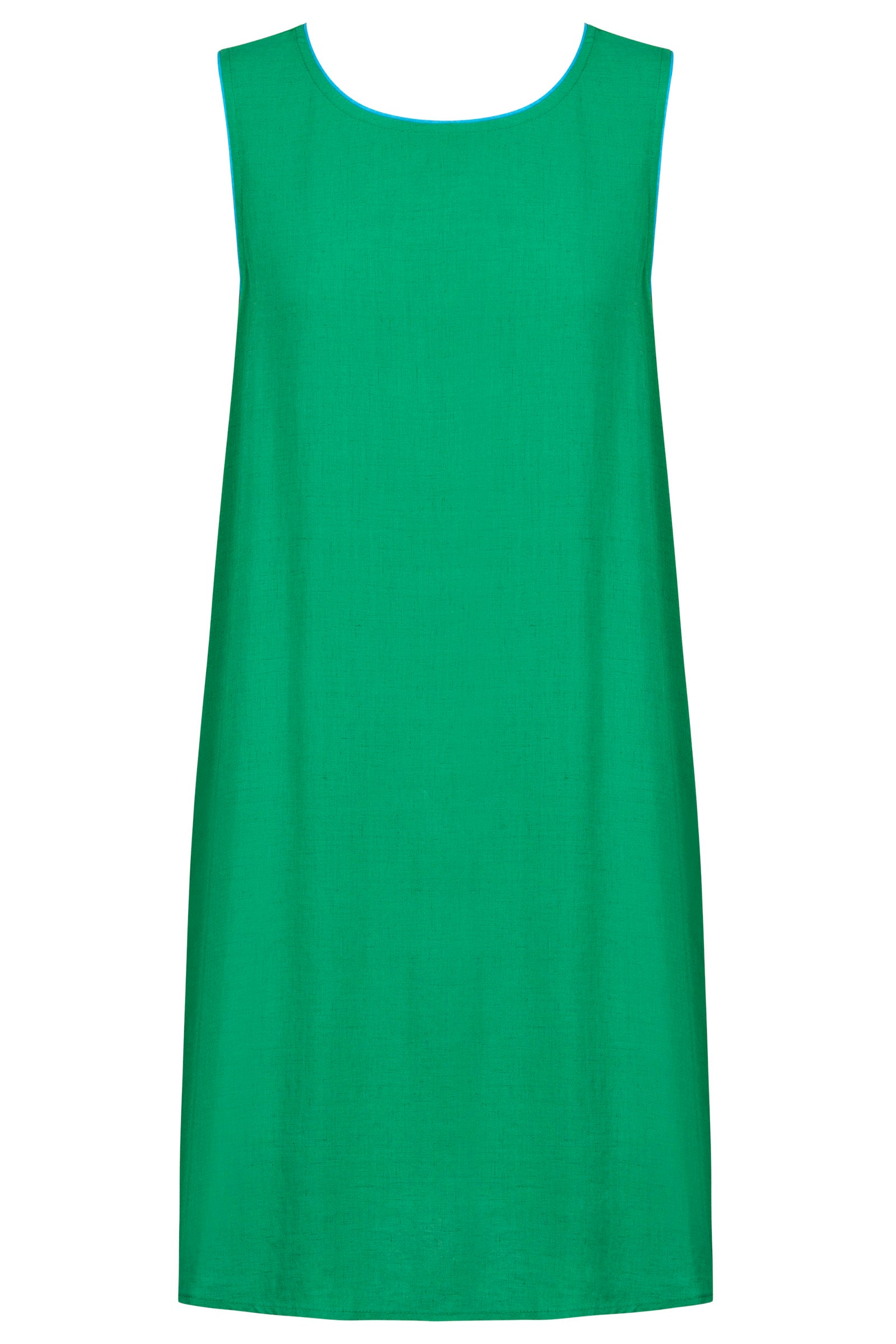 Positano Contrast Dress - Green