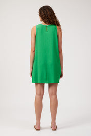 Positano Contrast Dress - Green