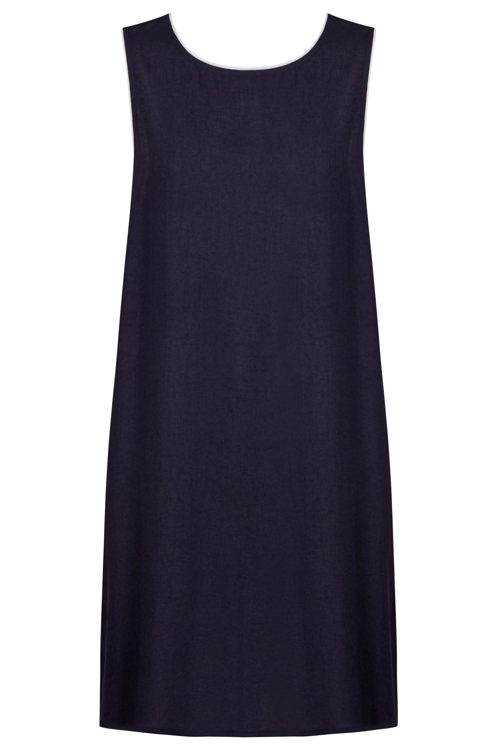 Positano Contrast Dress - Navy