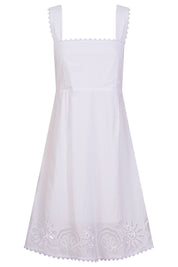 Larissa Broderie Dress - White