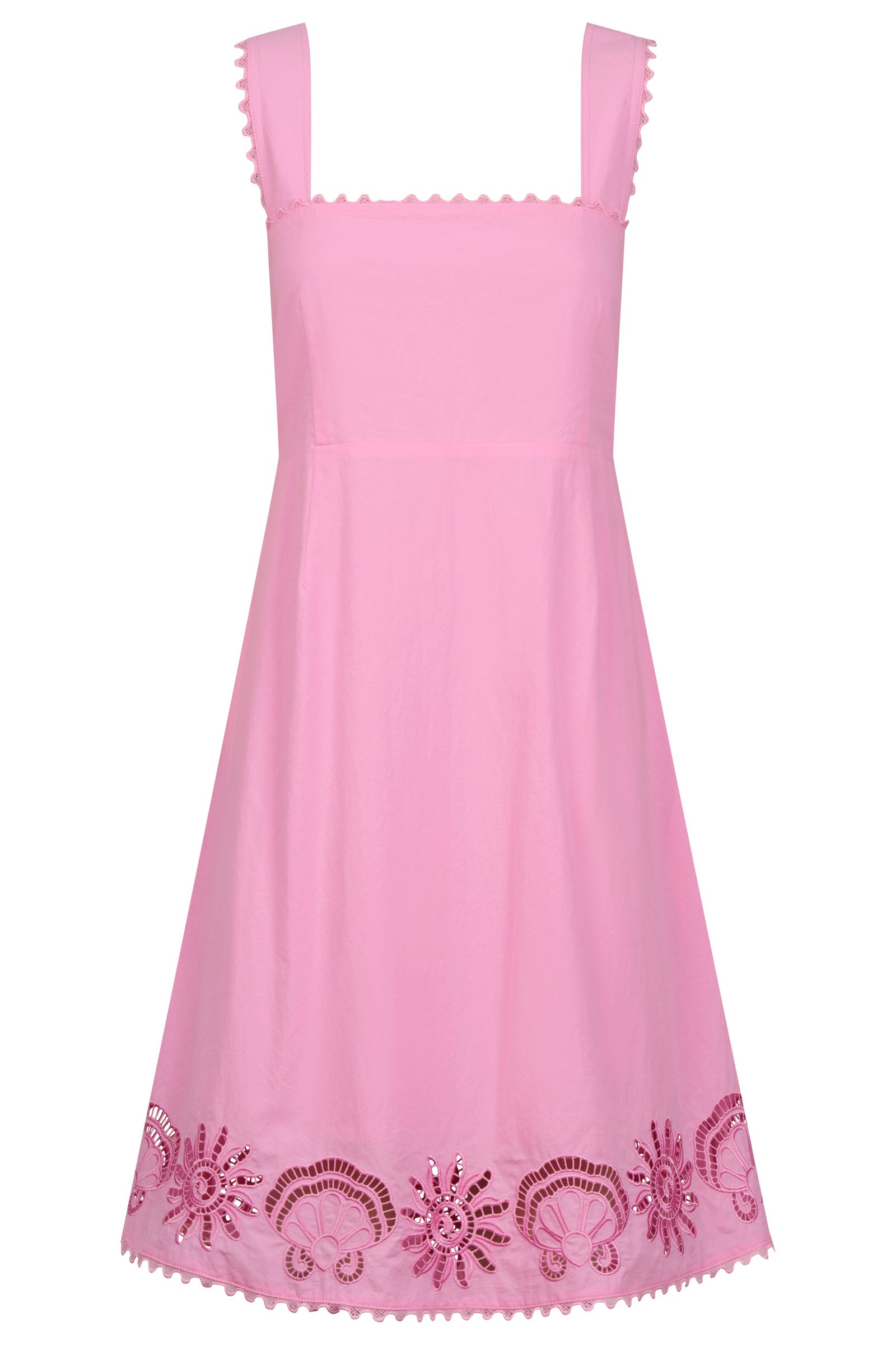 Larissa Broderie Dress - Pink