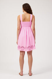 Larissa Broderie Dress - Pink
