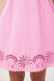 Larissa Broderie Dress - Pink
