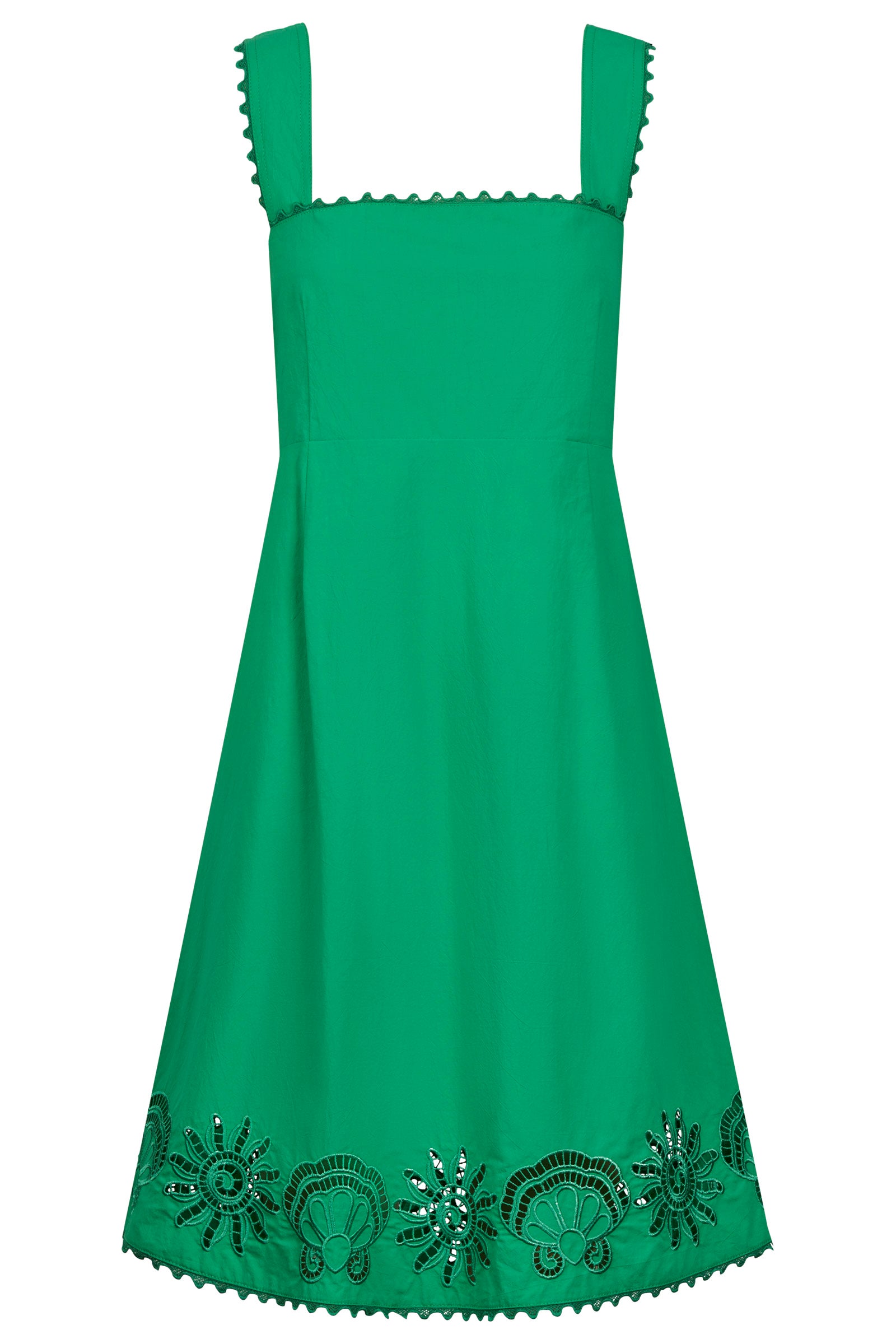 Larissa Broderie Dress - Green