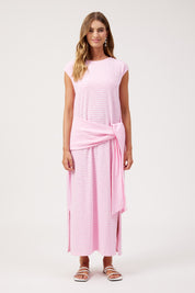 Tropea Stripe Tie Dress - Pink