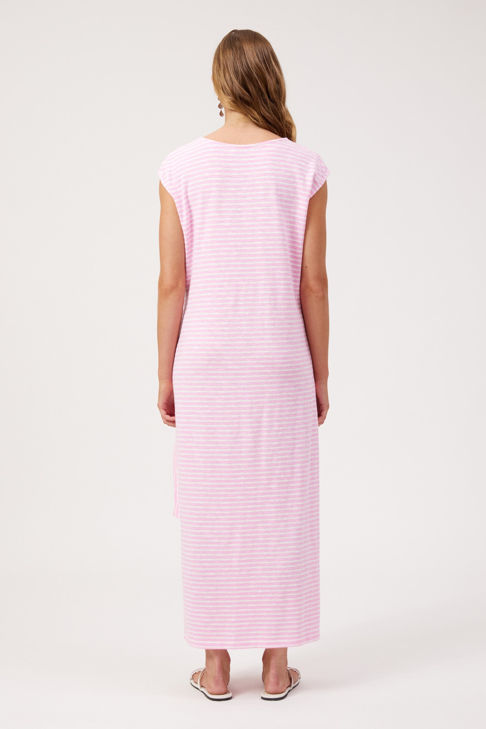 Tropea Stripe Tie Dress - Pink