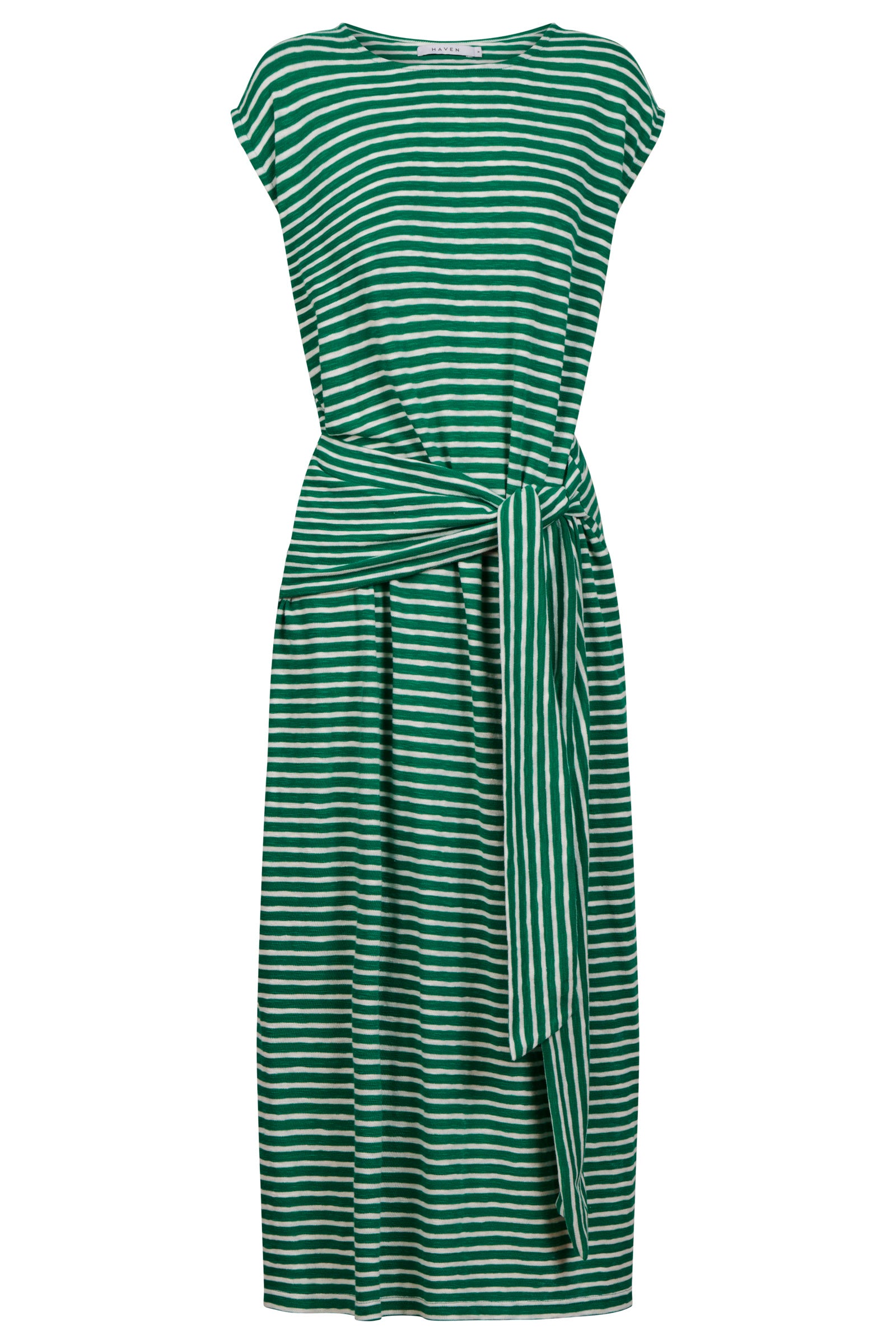 Tropea Stripe Tie Dress - Green