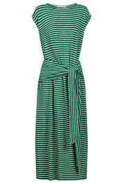 Tropea Stripe Tie Dress - Green