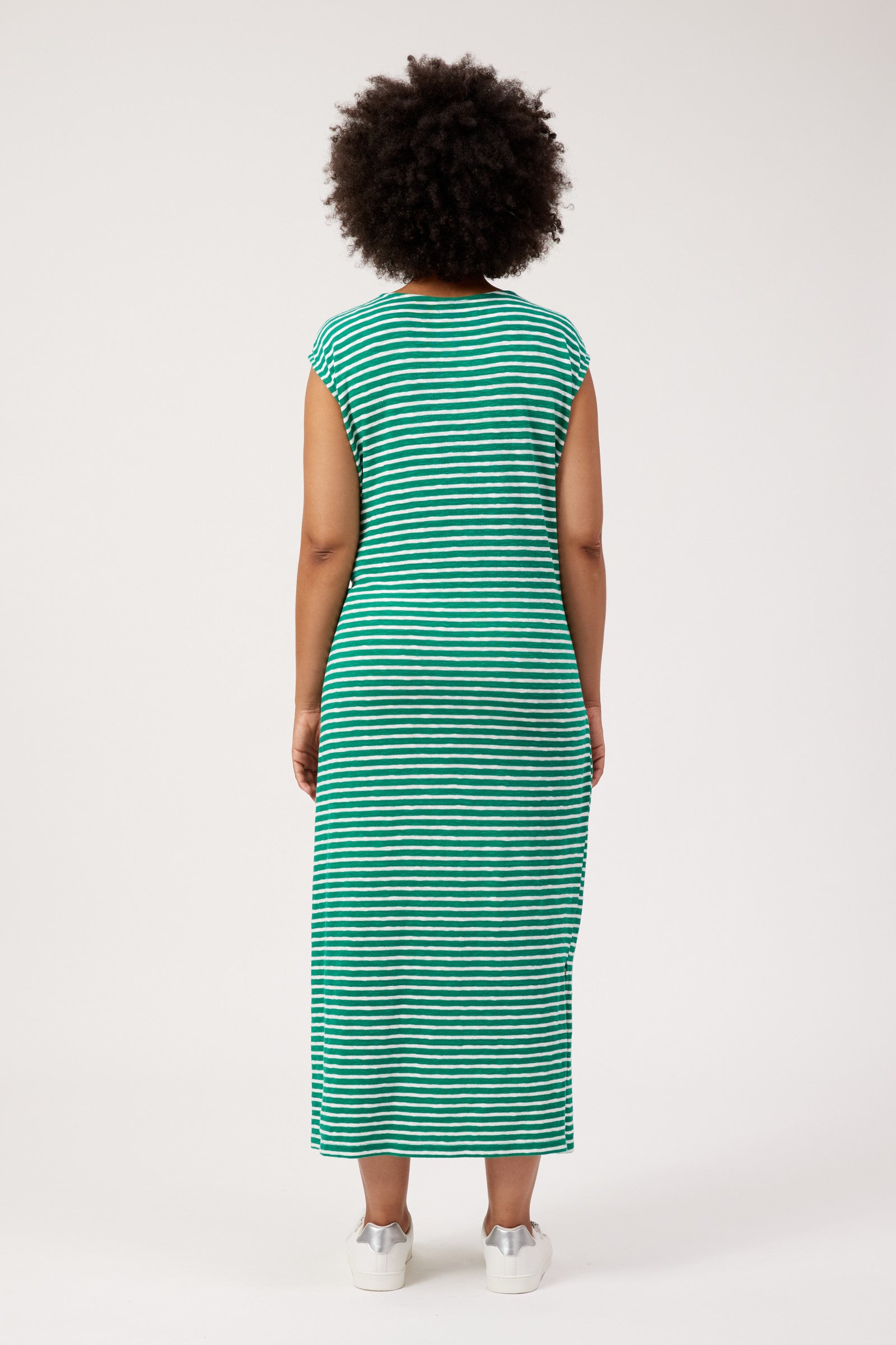 Tropea Stripe Tie Dress - Green
