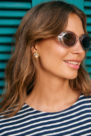 Mati Crystal Earring - Circle