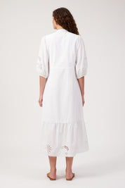 Larissa Broderie Maxi Dress - White