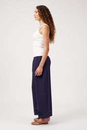 Athens Embroidered Tank - White