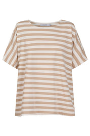 Kos Stripe Tshirt - Sand