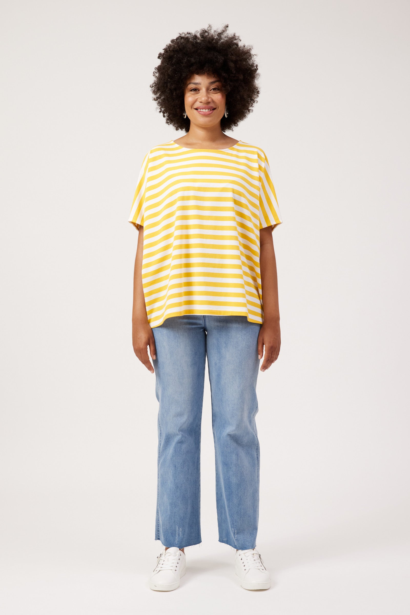 Kos Stripe Tshirt - Yellow