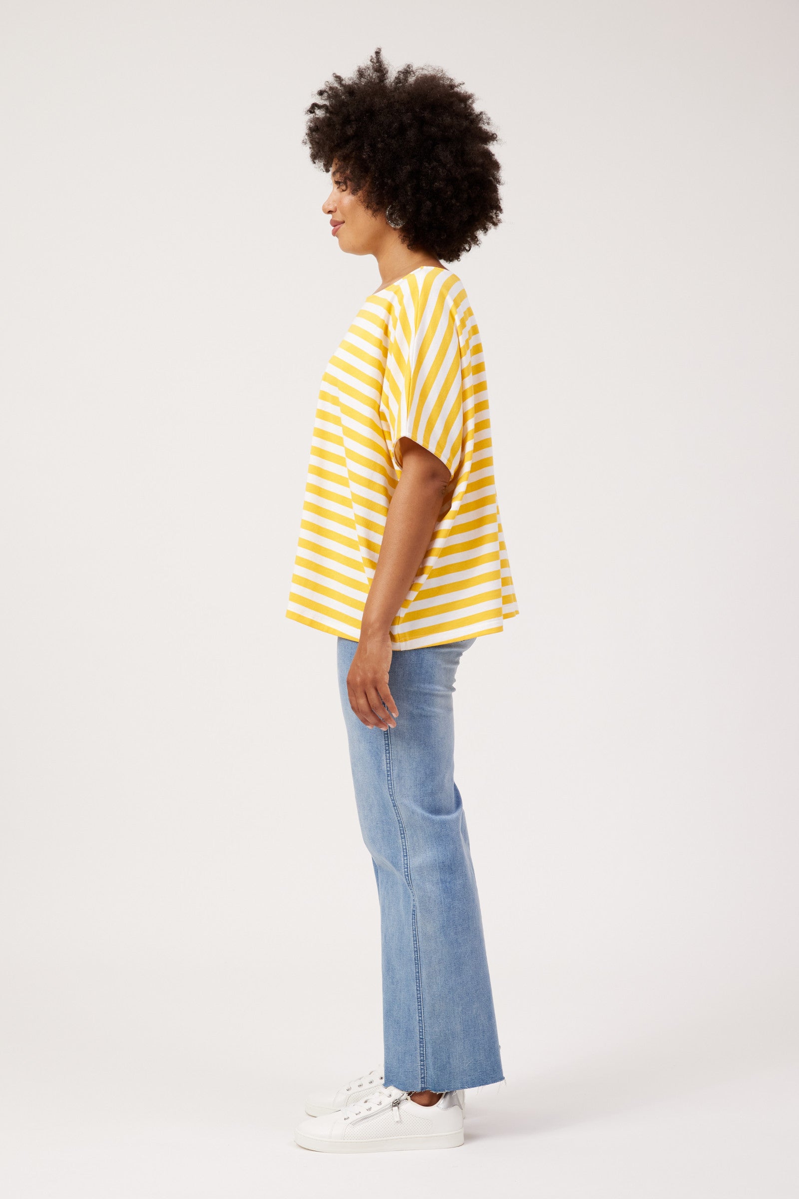 Kos Stripe Tshirt - Yellow