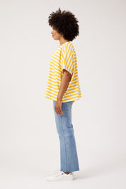Kos Stripe Tshirt - Yellow