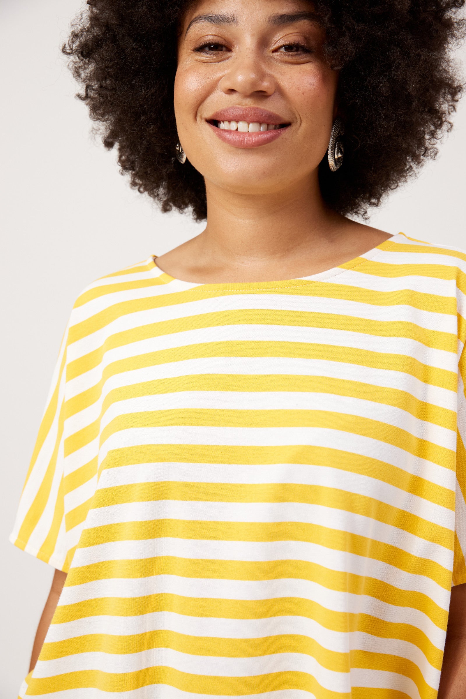 Kos Stripe Tshirt - Yellow