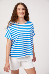 Kos Stripe Tshirt - Blue