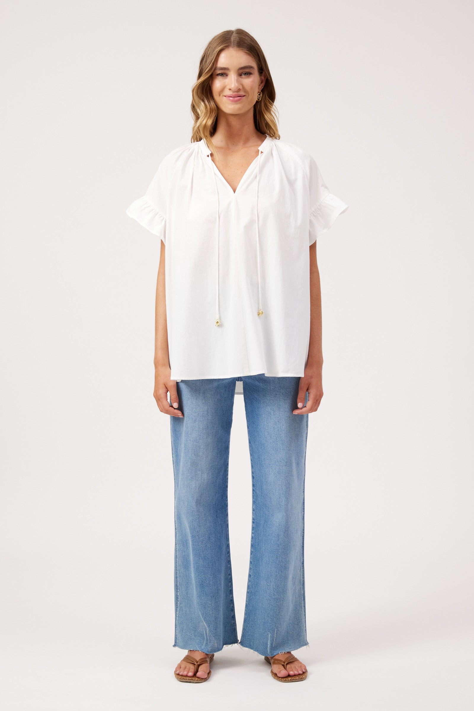 Crete Top - White