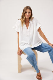 Crete Top - White