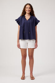 Crete Top - Navy