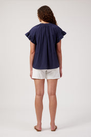 Crete Top - Navy