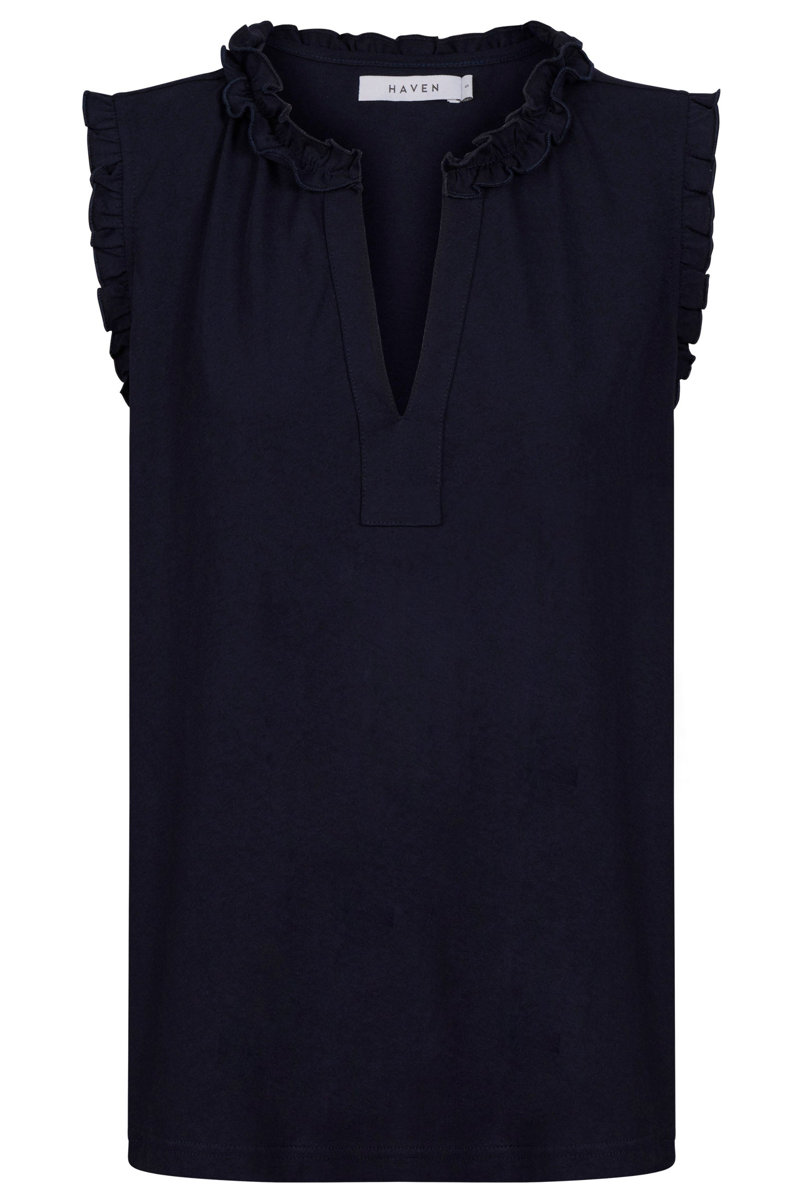 Athens Frill Tank - Navy